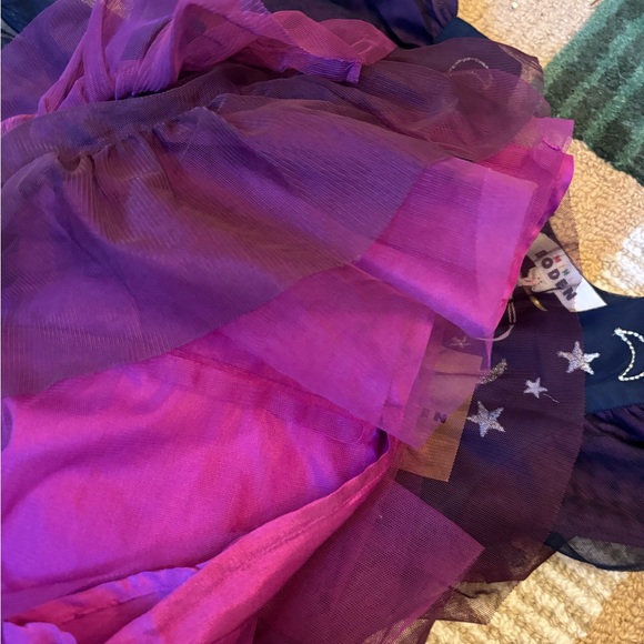 Mini Boden Purple and Black Starry Dress - Picture 6 of 7